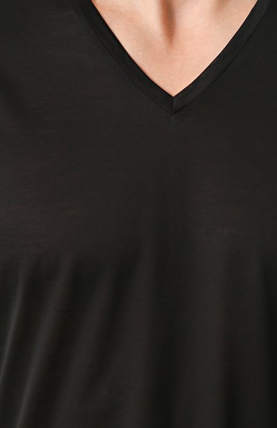 Хлопковая футболка с v-образным вырезом LA PERLA, арт. 0020152, фото 5