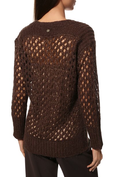 Свитер BLUGIRL коричневого цвета по цене 41250 руб., арт. RF2199/MA69L, фото 4 Свитер BLUGIRL, арт. RF2199/MA69L, фото 4