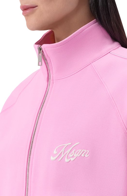 Хлопковая толстовка MSGM 4041MDM115/267126 Розовый  4041MDM115/267126 Фото 5