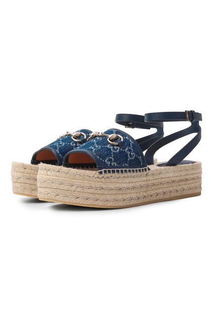 Женские комбинированные сандалии GUCCI, арт. 817228/FAD9U