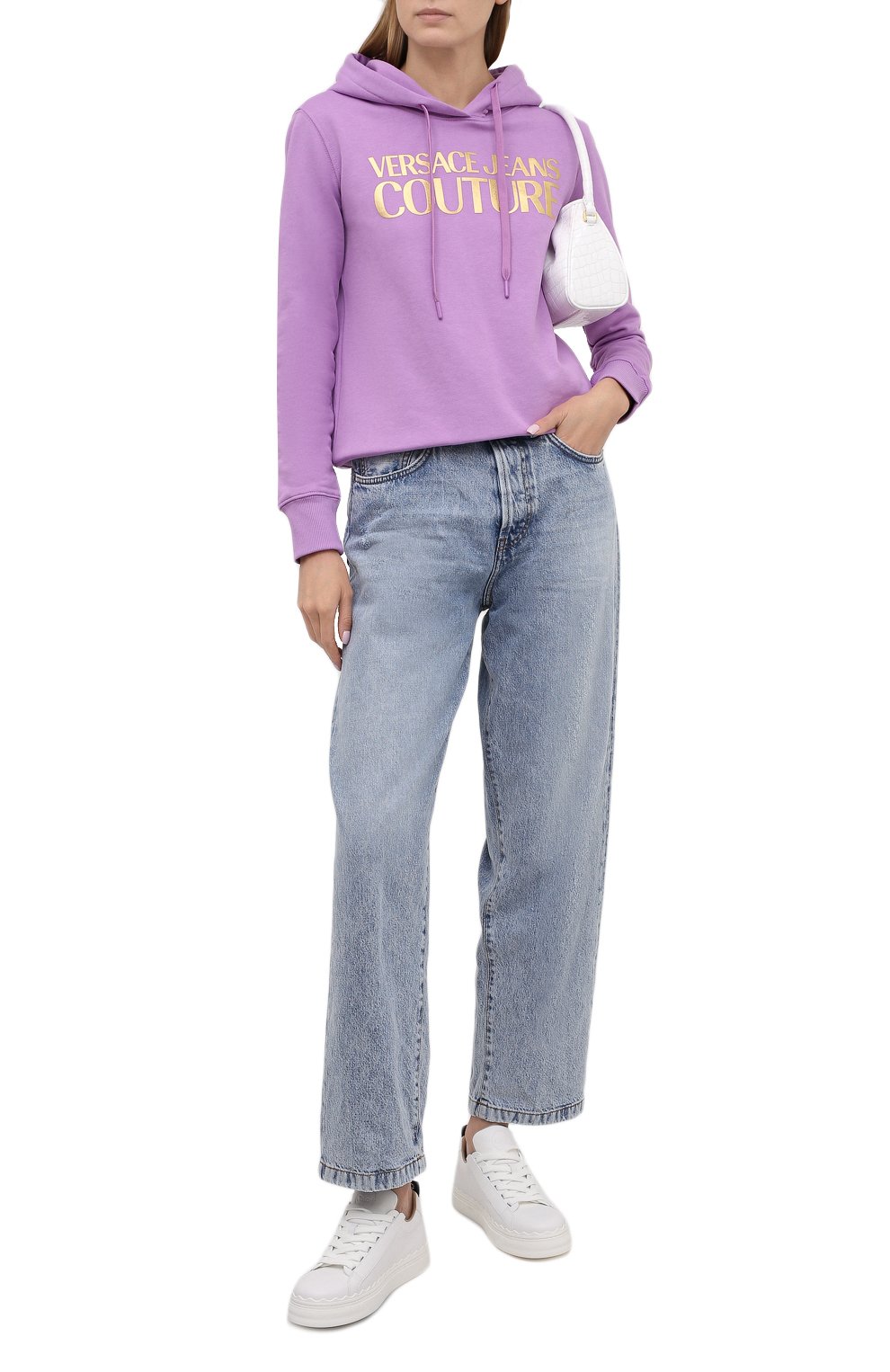 Хлопковое худи VERSACE JEANS COUTURE, арт. B6HWA7TP-WDP308 H00D REG L0G0 F0IL/30318, фото 2