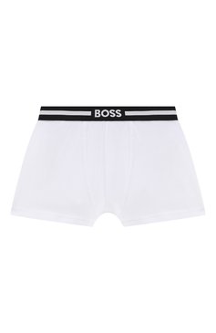 Детские комплект из двух боксеров BOSS черного цвета, арт. J20418/6A-12A | Фото 2 (Рукава: Короткие; Ростовка одежда: 9 лет | 134 см, 12 лет | 152 см, 5 лет | 110 см, 7 лет | 122 см)