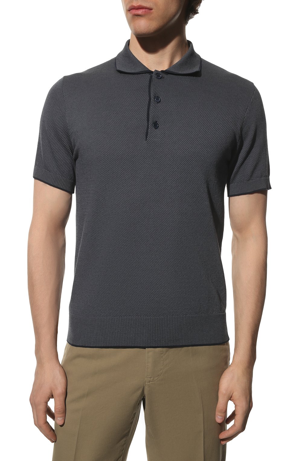 Хлопковое поло BRIONI, арт. UMR40L/P1K11, фото 3