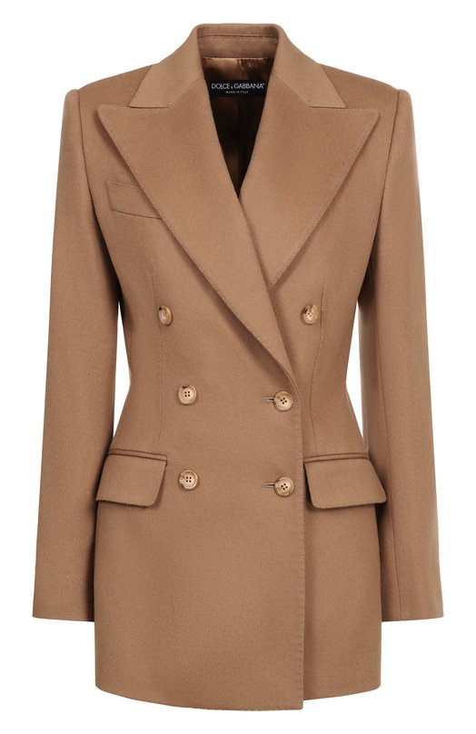 Кашемировый жакет Dolce & Gabbana F29KKT/FU2AX Бежевый F29KKT/FU2AX