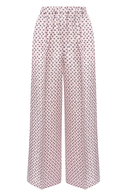 Шелковые брюки Max Mara MXMVISCHI0 Розовый MXMVISCHI0