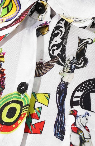 Платье с принтом VERSUS VERSACE разноцветного цвета по цене 67650 руб., арт. BD01143/BT10986, фото 5 Платье с принтом VERSUS VERSACE, арт. BD01143/BT10986, фото 5