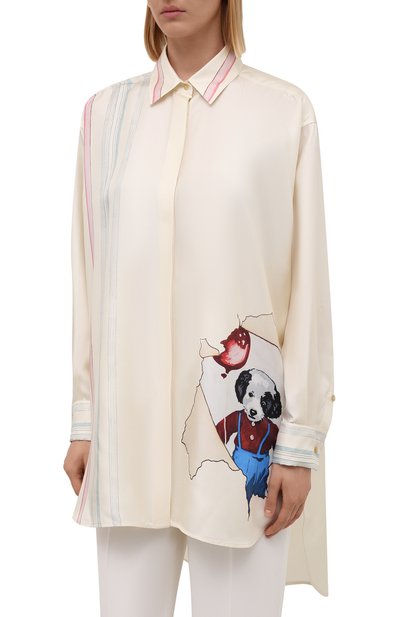 Шелковая рубашка LOEWE, арт. S359337XDY, фото 3