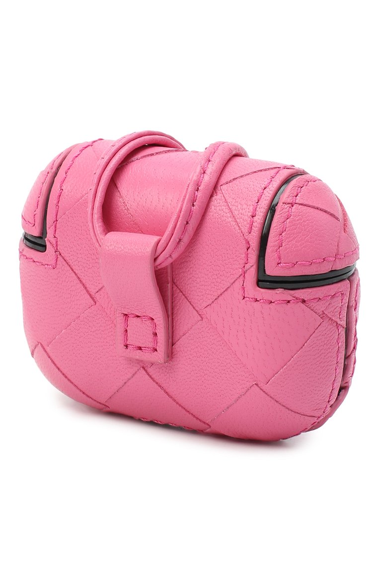 Чехол для airpods pro BOTTEGA VENETA розового цвета, арт. 630309/VCPP0 | Фото 2 (Региональные ограничения белый список (Axapta Mercury): RU, Не проставлено; Нос: Не проставлено)