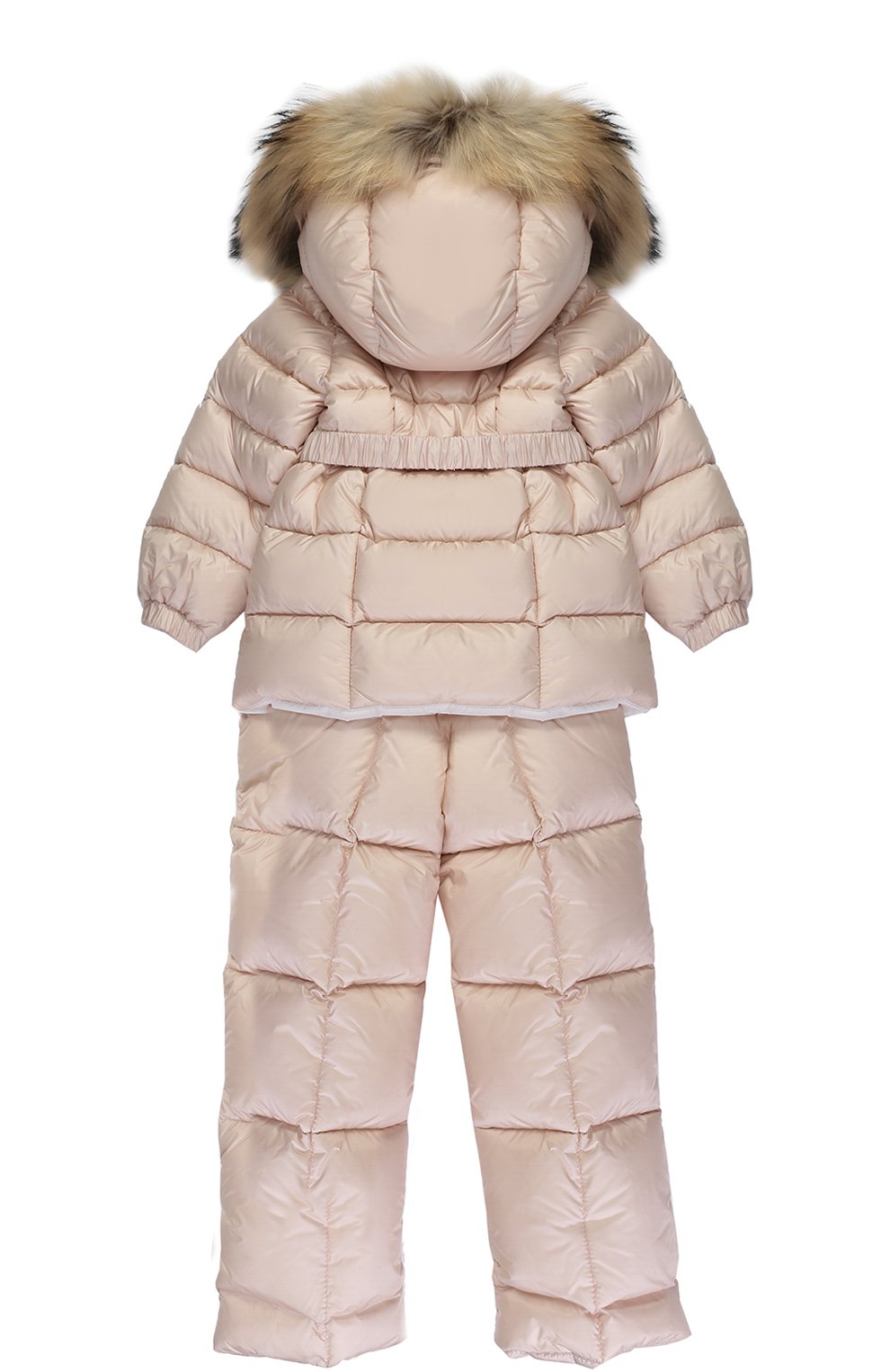 Пуховый комплект из комбинезона и куртки с меховой отделкой MONCLER ENFANT, арт. C2-951-70336-25-53048, фото 2