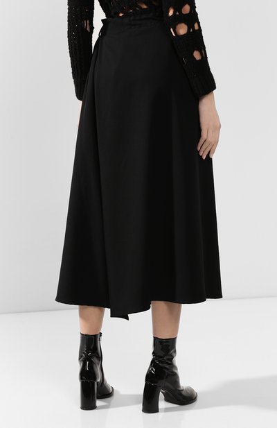 Шерстяная юбка YOHJI YAMAMOTO, арт. NC-P13-100, фото 4