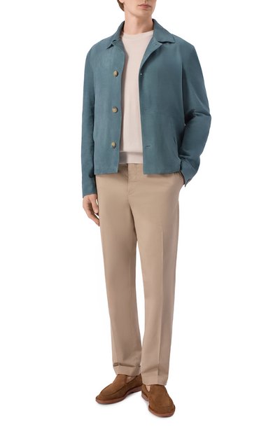 Замшевые лоферы argentario BUTTERO, арт. B9320G0RH-UG, фото 2