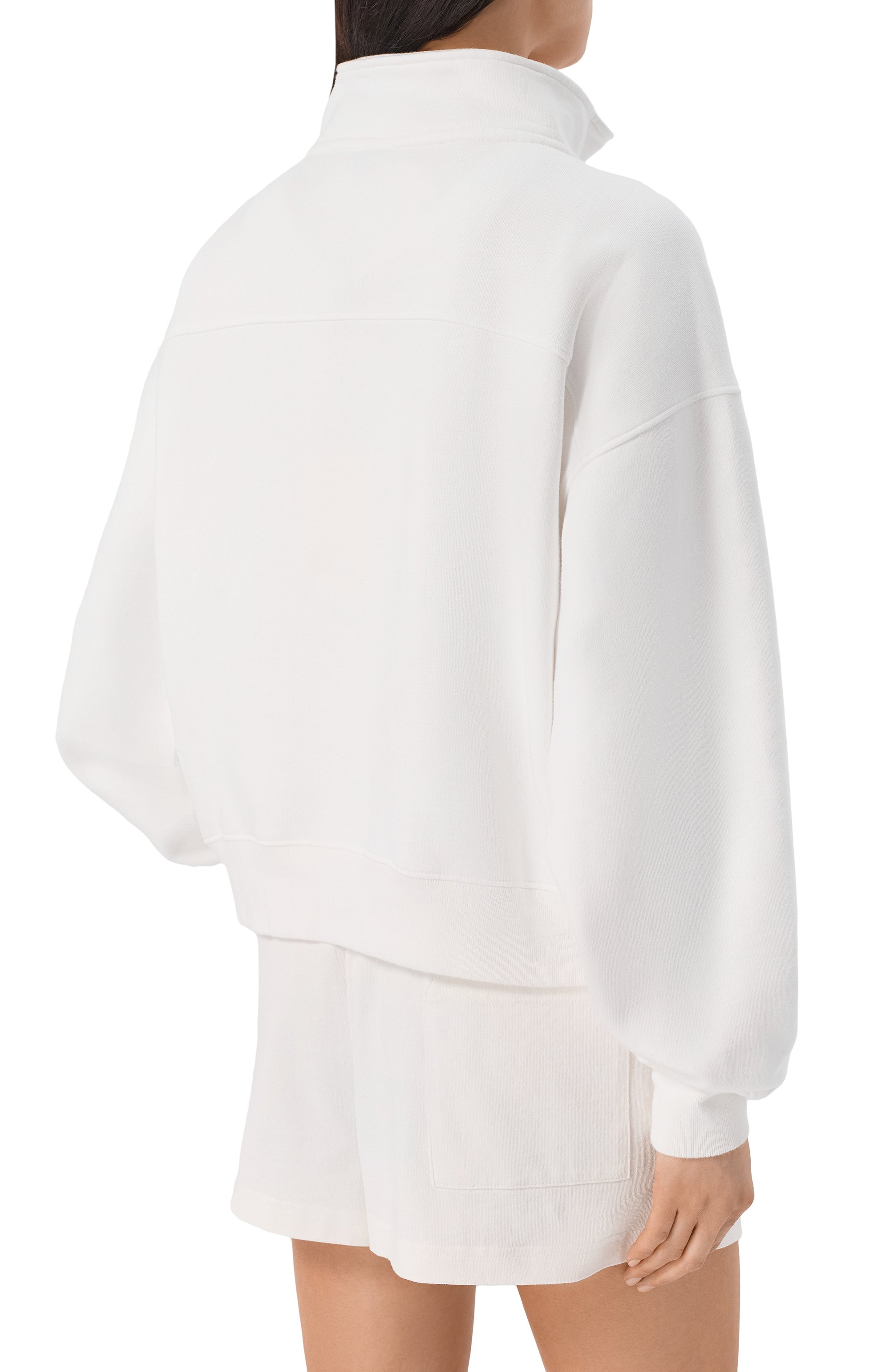 Хлопковый анорак SPORTY AND RICH белого цвета по цене 35050 руб., арт. ST09875325WH01, фото 4 Хлопковый анорак SPORTY AND RICH, арт. ST09875325WH01, фото 4