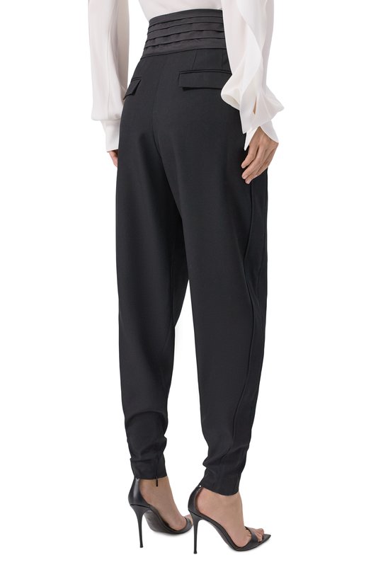 Шерстяные брюки Lanvin RW-TR0125-5857-P26 Чёрный  RW-TR0125-5857-P26 Фото 4