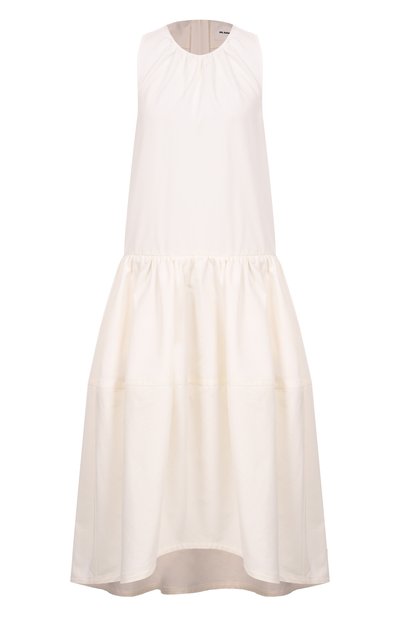 Женское платье из хлопка и шелка JIL SANDER, арт. J02CT0452-J45266