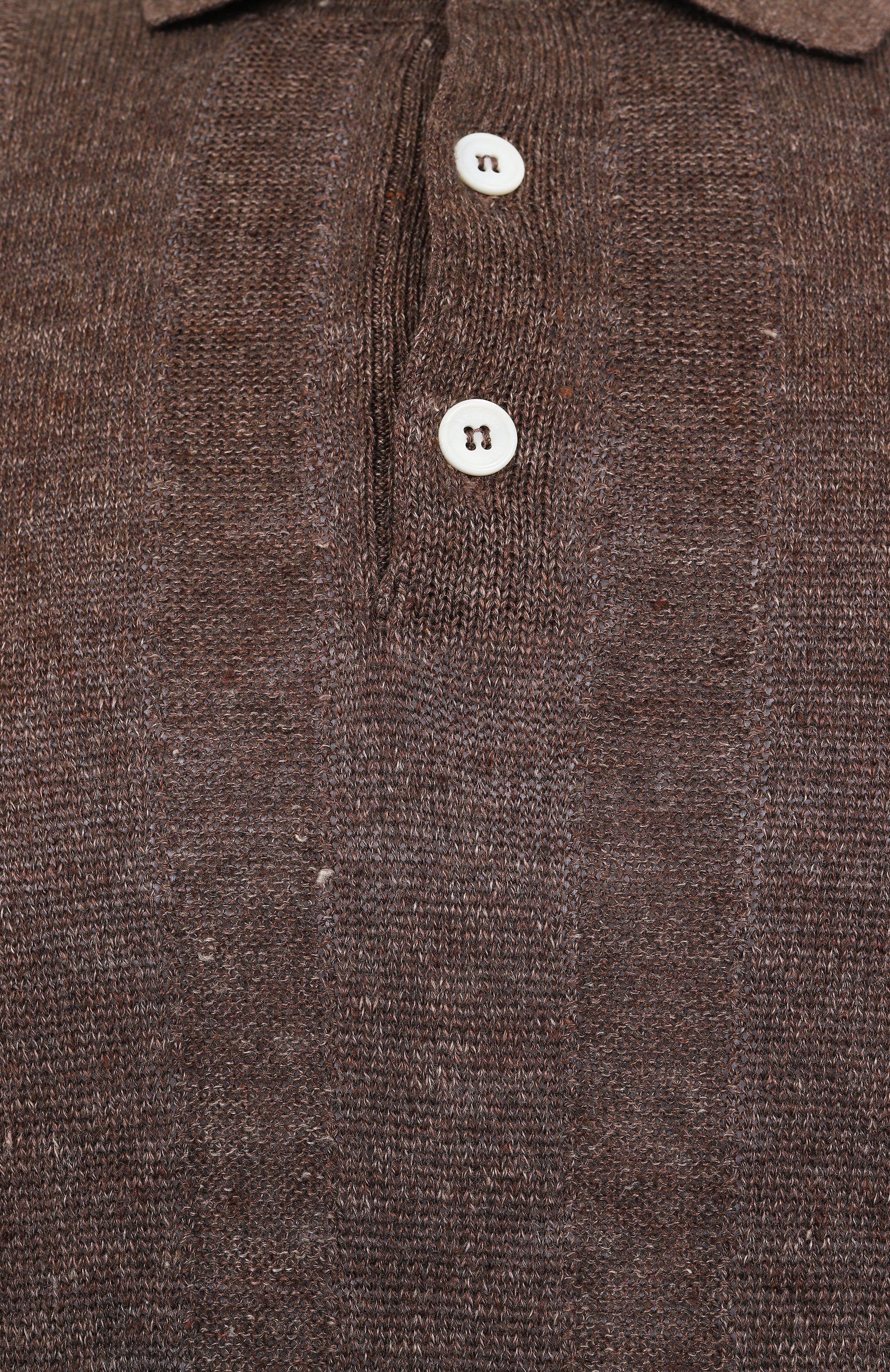 Поло изо льна и хлопка BRUNELLO CUCINELLI, арт. M2L707815, фото 6