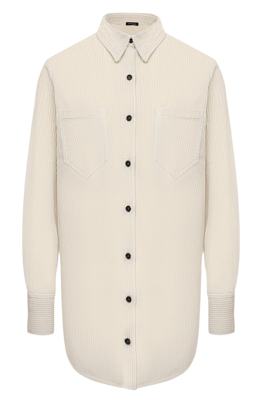 Вельветовая рубашка KITON кремового цвета по цене 94850 руб., арт. D52451K0598A, фото 1 Вельветовая рубашка KITON, арт. D52451K0598A, фото 1