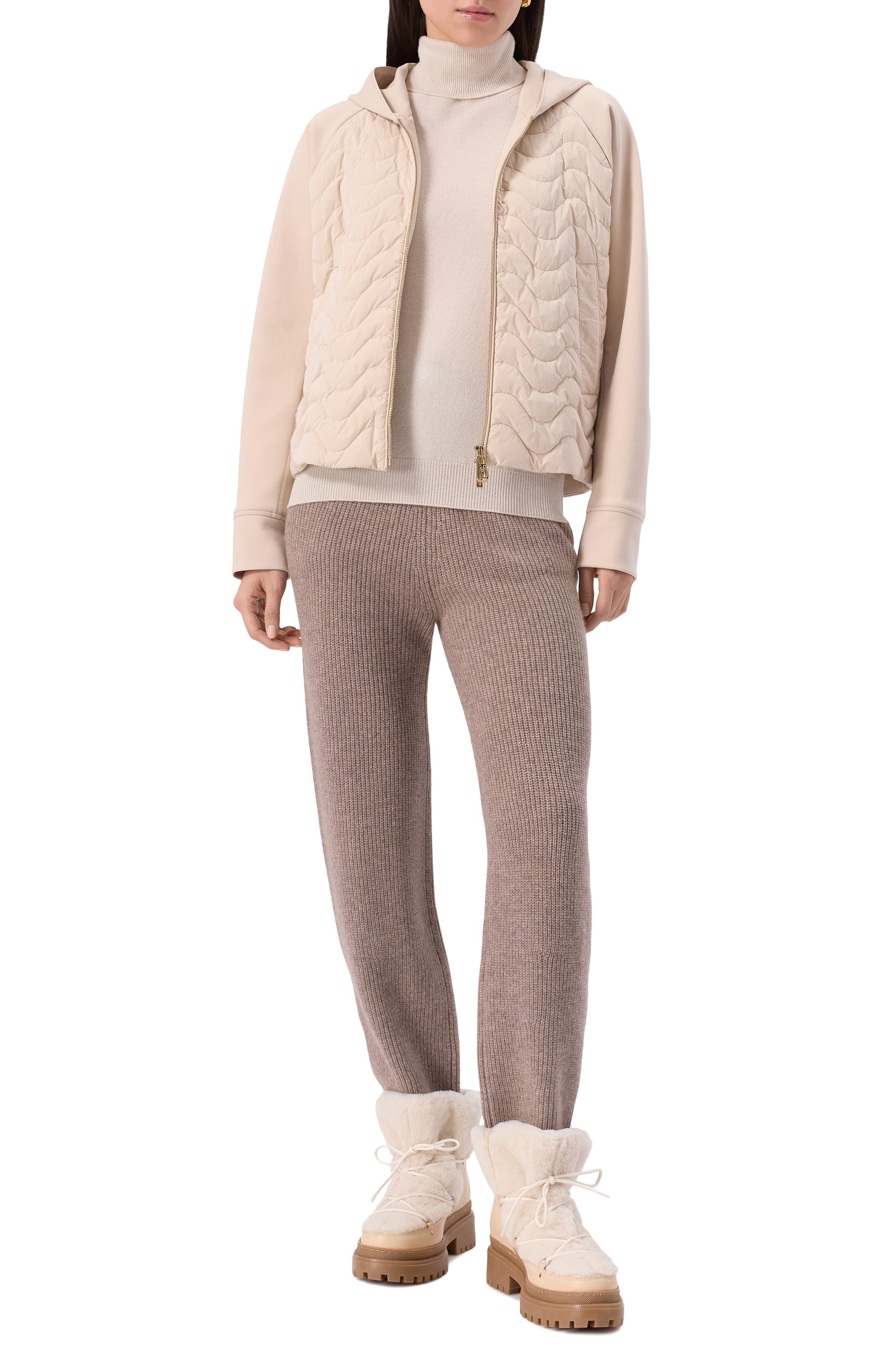 Комбинированные ботинки YVES SALOMON, арт. 24WAC516XXMERX, фото 2