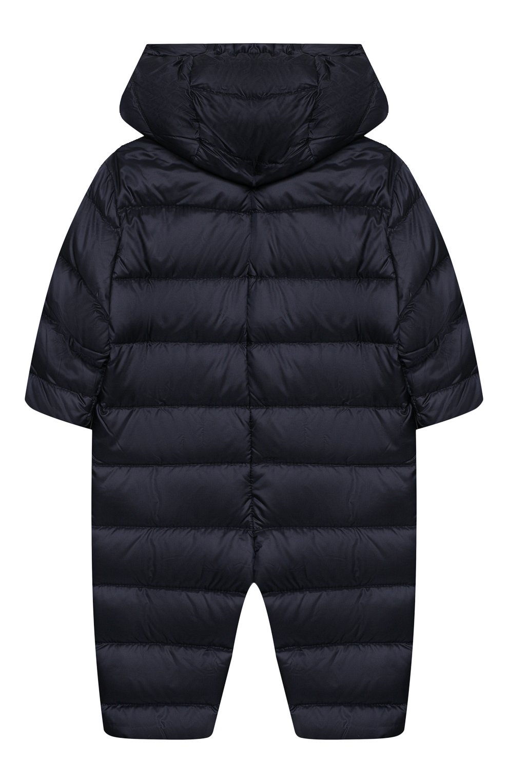 Пуховый комбинезон MONCLER темно-синего цвета по цене 54800 руб., арт. G1-951-1G516-00-53048/3-12M, фото 2 Пуховый комбинезон MONCLER, арт. G1-951-1G516-00-53048/3-12M, фото 2