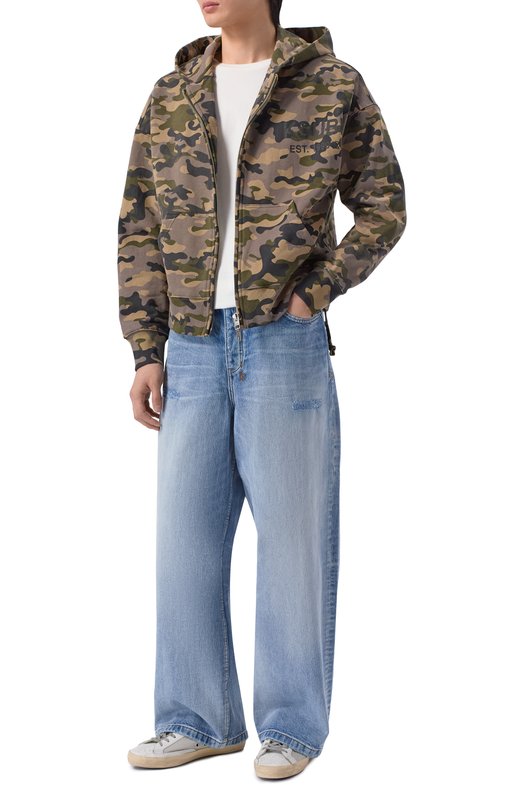 Хлопковая толстовка Ksubi MPS26FL016 Хаки  MPS26FL016 Фото 2