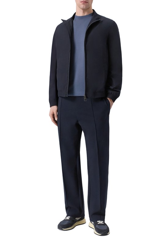 Футболка из хлопка и лиоцелла BOSS 50554626 Синий  50554626 Фото 2