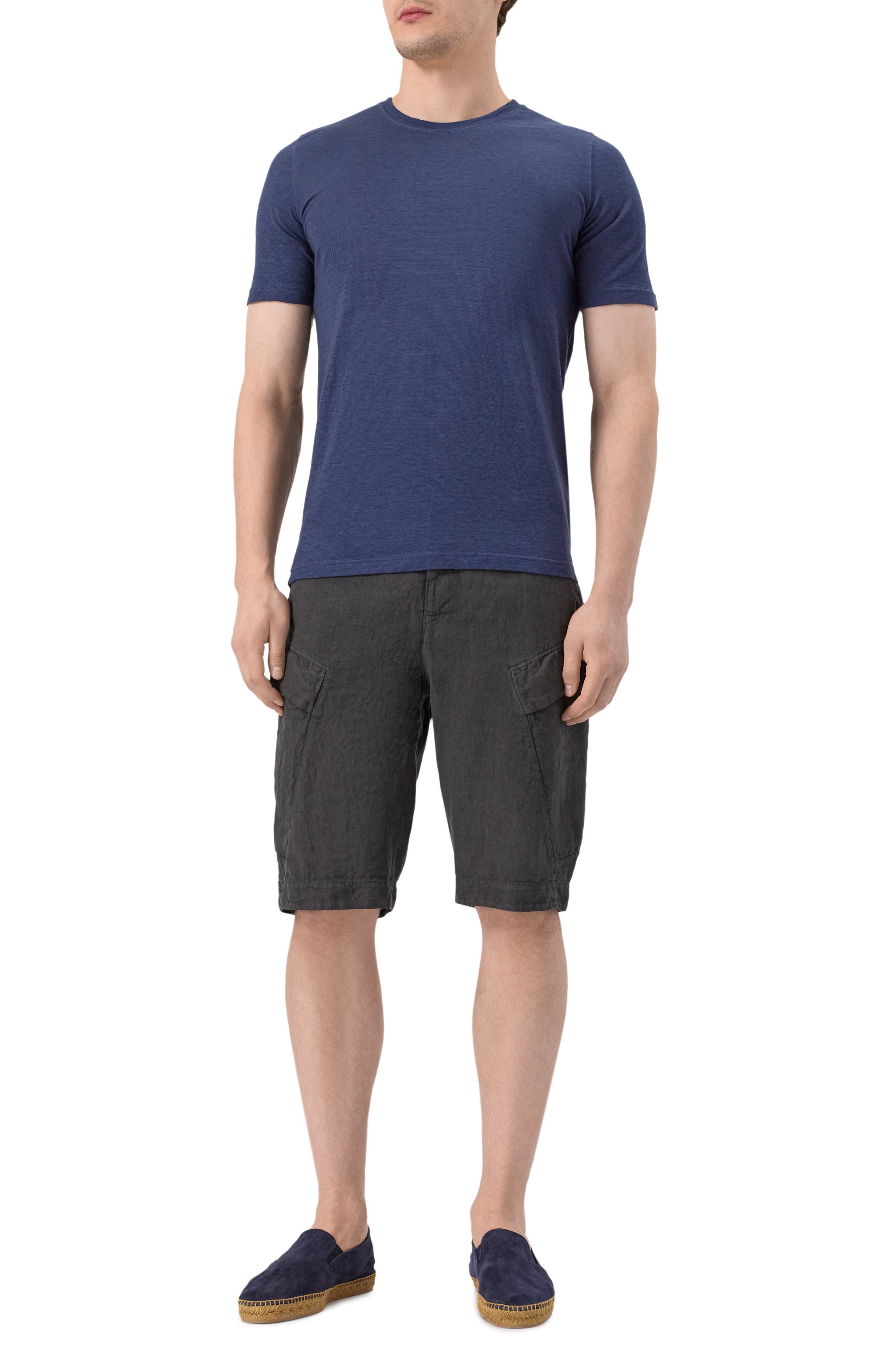 Футболка из хлопка и льна 120% LINO, арт. 32ALIM7186/G308/S01, фото 2