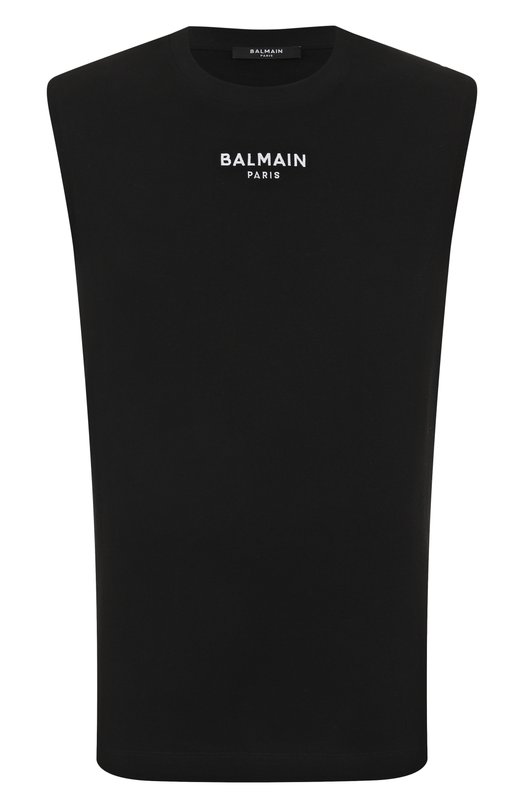 Хлопковая майка Balmain FH1EC025/BD10 Чёрный FH1EC025/BD10