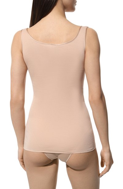 Хлопковая майка HANRO бежевого цвета по цене 9660 руб., арт. 071604, фото 3 Хлопковая майка HANRO, арт. 071604, фото 3