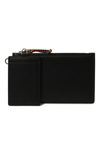 Мужская комплект из клатча и картхолдера LANVIN, арт. SLIP01/PIEN