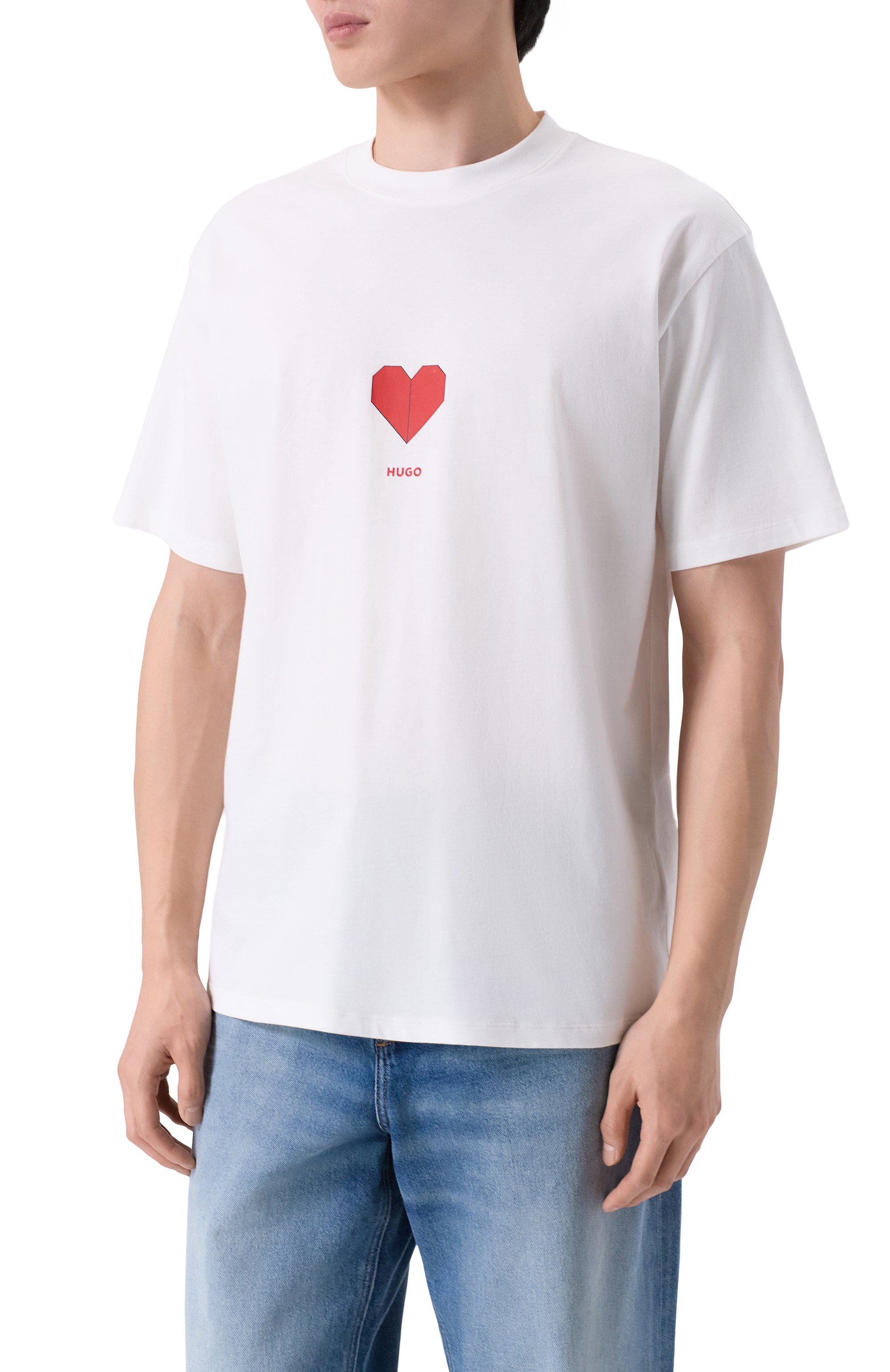 Хлопковая футболка HUGO, арт. 50553429, фото 3