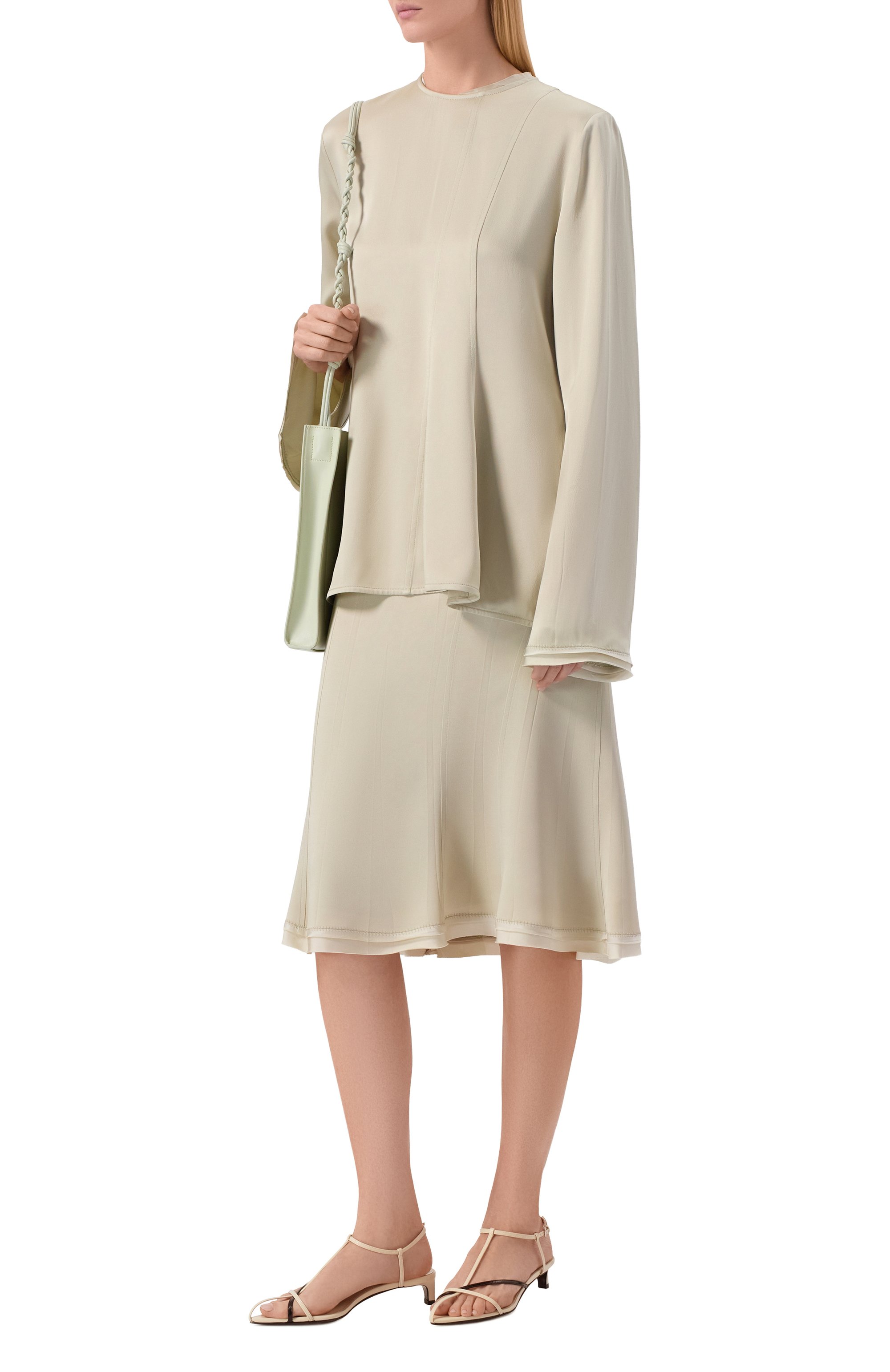 Кожаные босоножки JIL SANDER, арт. J15WP0129/P6422, фото 3