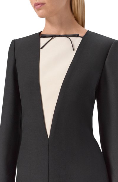Платье из шерсти и шелка VALENTINO, арт. 8B3VAHZ5/1CF, фото 4