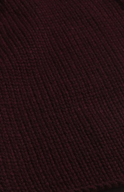 Кашемировый вязаный шарф shorty LORO PIANA бордового цвета по цене 46200 руб., арт. FAF9106, фото 2 Кашемировый вязаный шарф shorty LORO PIANA, арт. FAF9106, фото 2