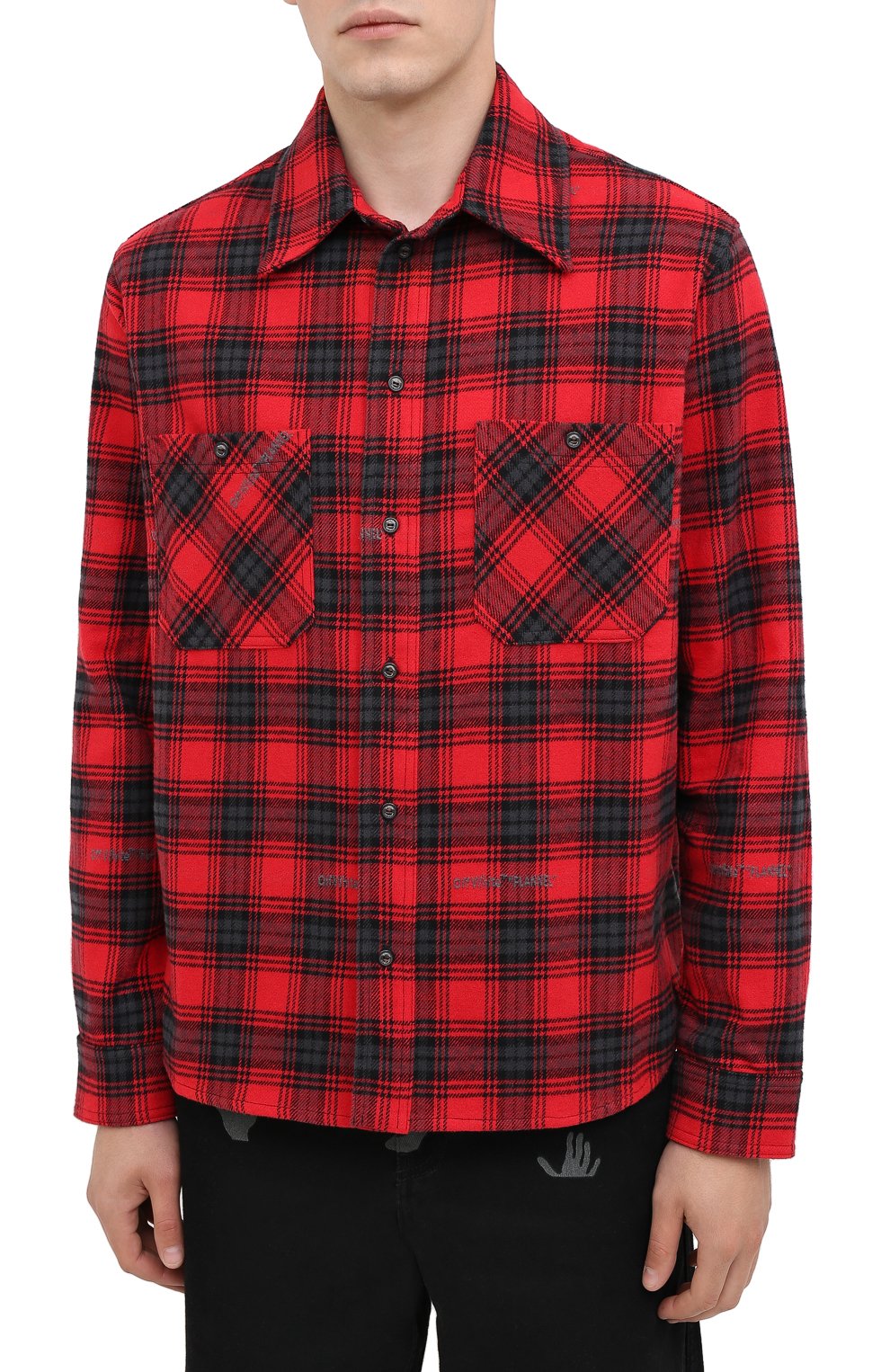 Хлопковая рубашка OFF-WHITE, арт. 0MGA133E20FAB0012510, фото 3