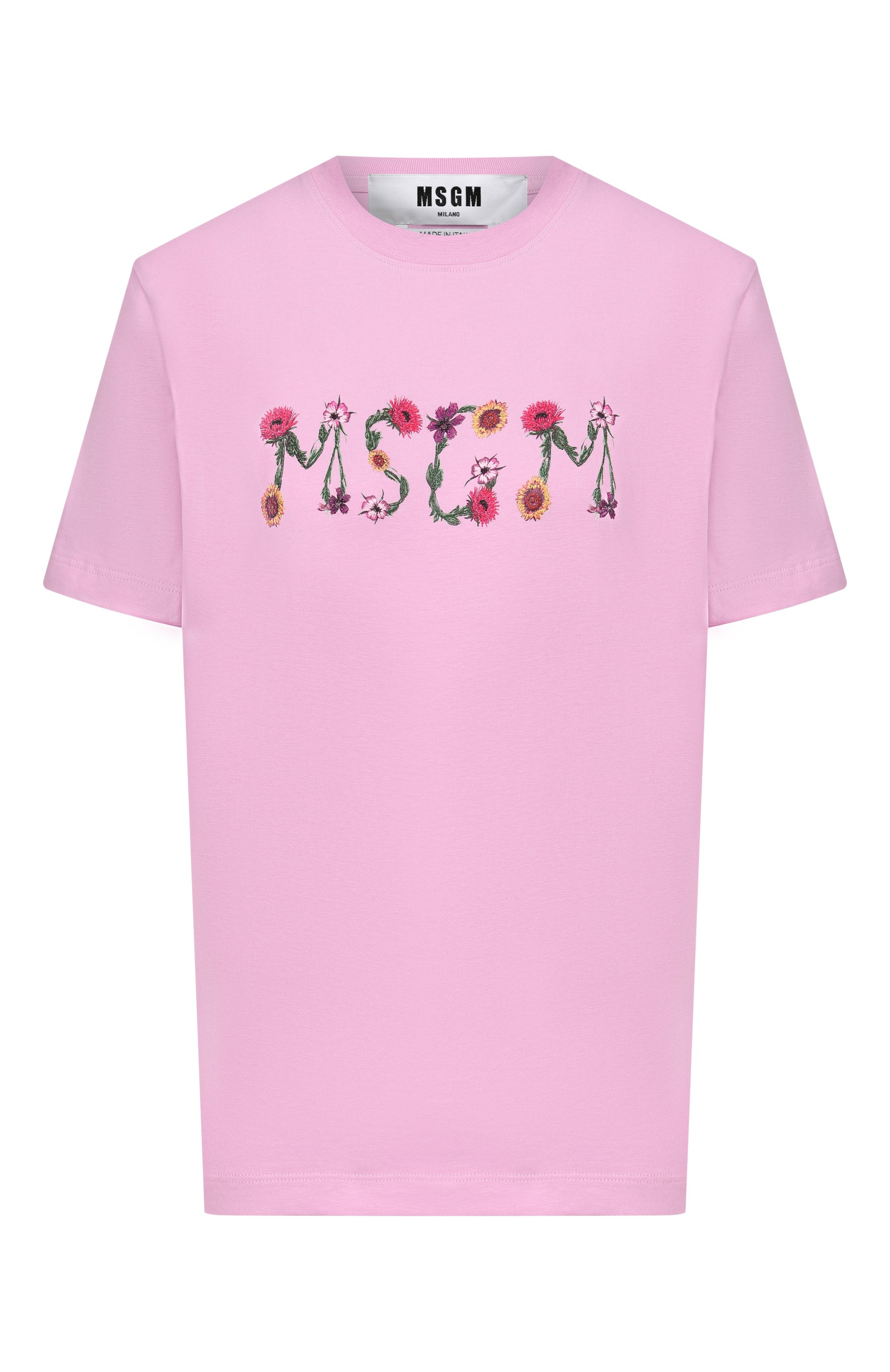 Хлопковая футболка MSGM, арт. 4041MDM124N/267002, фото 1