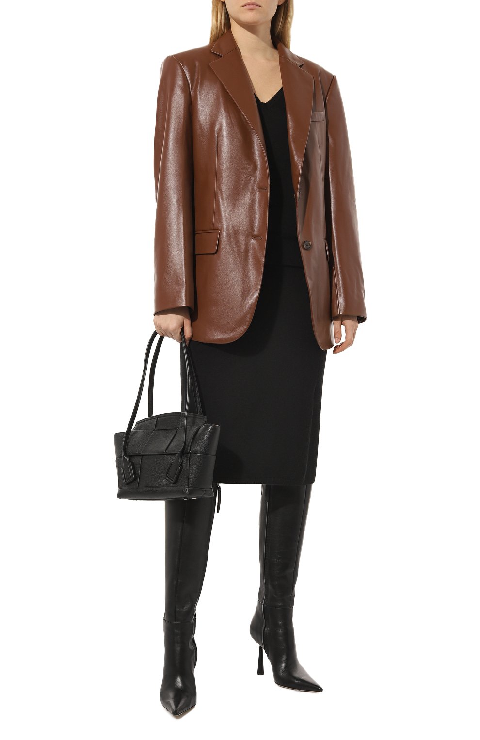 Кашемировый пуловер FREEAGE, арт. FWW1910240BK, фото 2