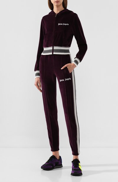 Хлопковый кардиган PALM ANGELS бордового цвета по цене 49950 руб., арт. PWBD006E194690029501, фото 2 Хлопковый кардиган PALM ANGELS, арт. PWBD006E194690029501, фото 2