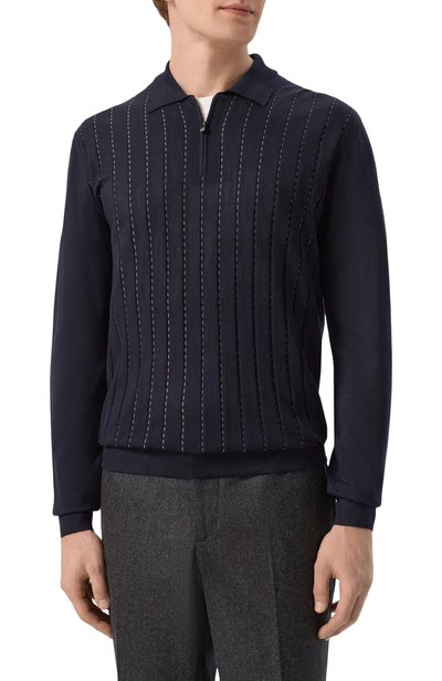 Поло из шерсти и шелка CORNELIANI, арт. 28M563/2A25101, фото 3