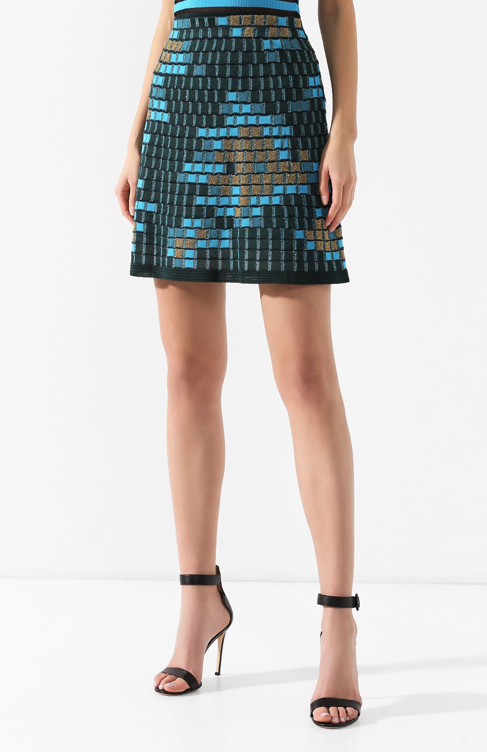 Юбка с эластичным поясом M MISSONI синего цвета по цене 30850 руб., арт. 2DH00013/2K0019, фото 3 Юбка с эластичным поясом M MISSONI, арт. 2DH00013/2K0019, фото 3