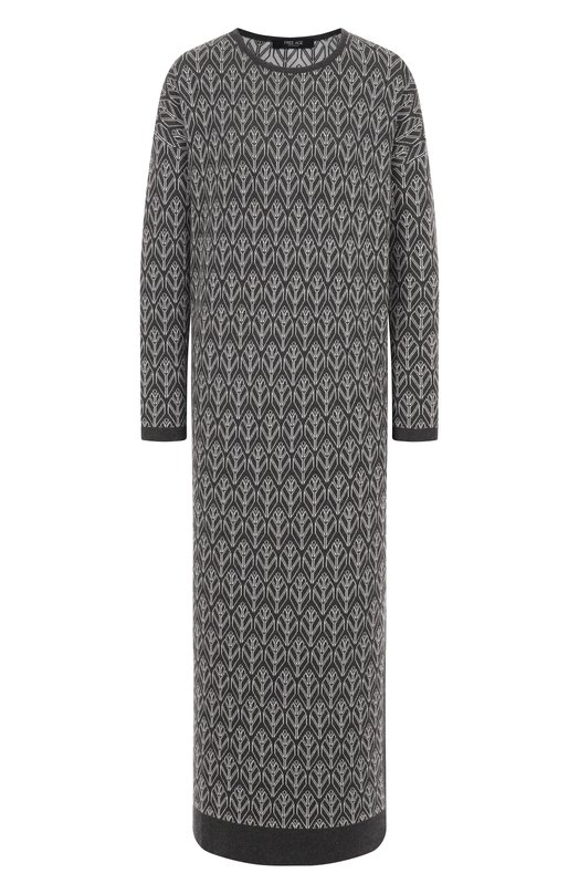 Платье из шелка и кашемира Freeage W26.DR170M.6030.991 Серый W26.DR170M.6030.991