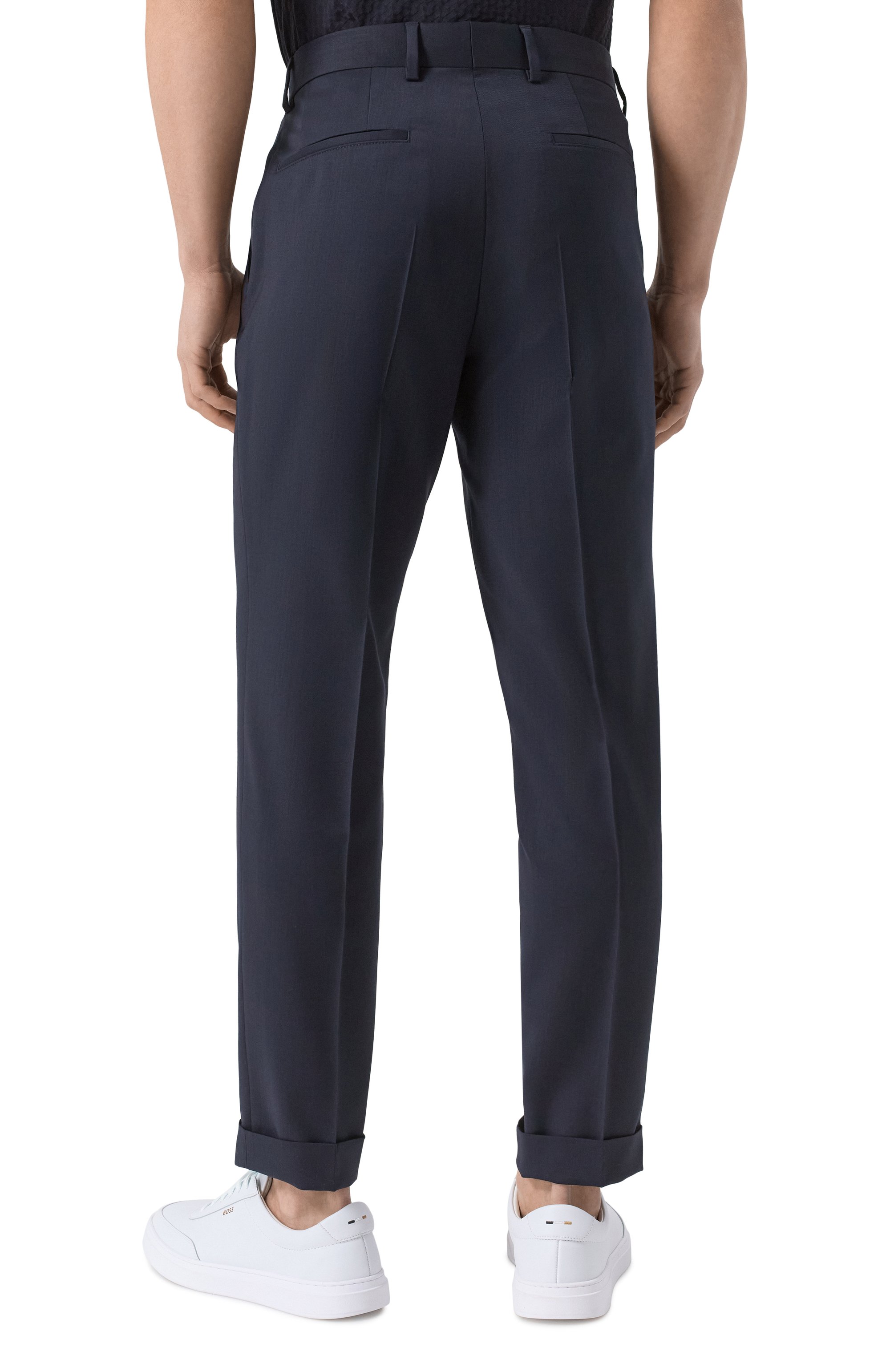 Шерстяные брюки BOSS, арт. 50534898, фото 4