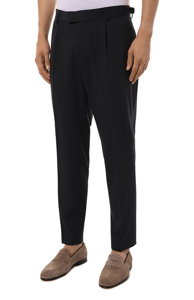 Брюки BOSS темно-синего цвета по цене 21300 руб., арт. 50521052, фото 3 Брюки BOSS, арт. 50521052, фото 3