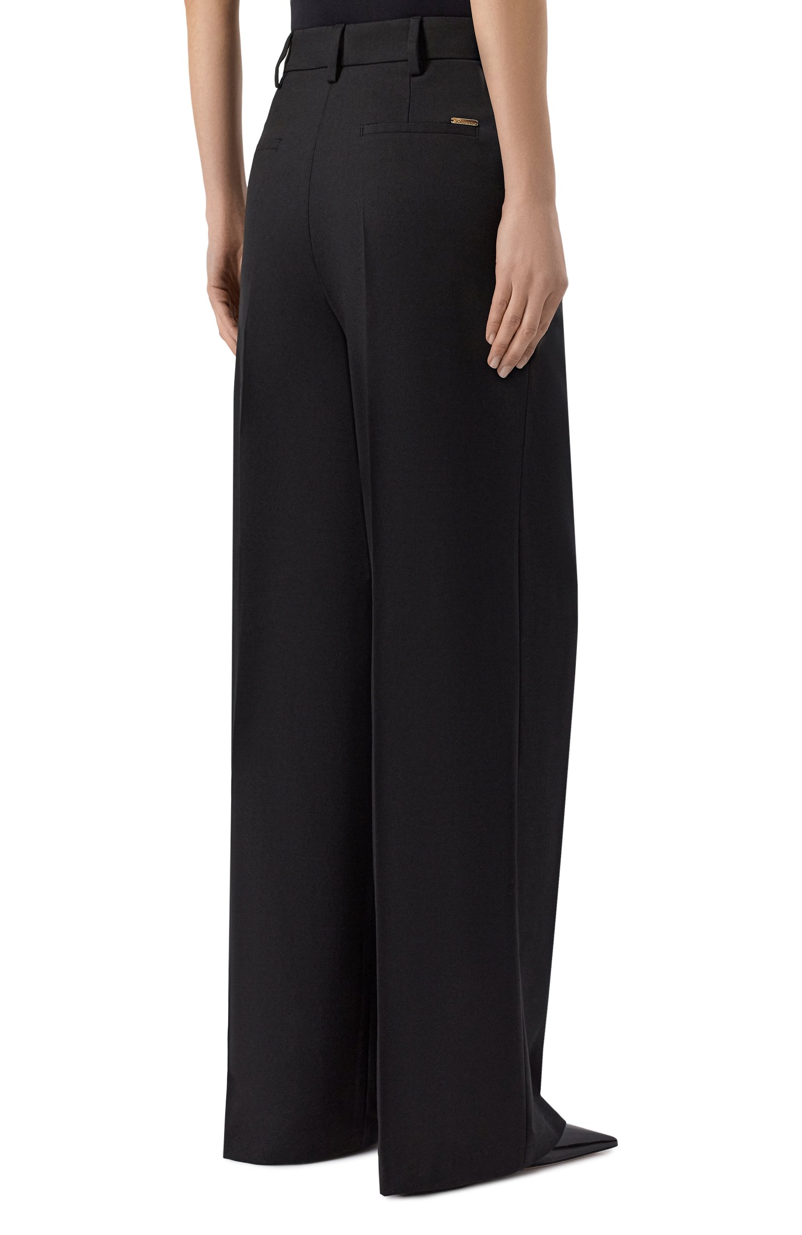Брюки BLUMARINE черного цвета по цене 56400 руб., арт. RF6004/T903A, фото 4 Брюки BLUMARINE, арт. RF6004/T903A, фото 4