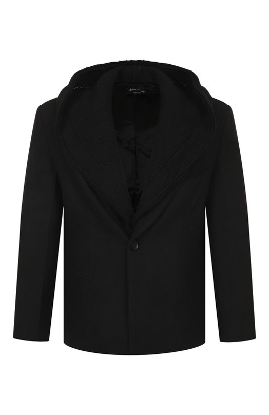 Пиджак из шерсти и вискозы Andrea Ya'aqov 25M0RC38/W00L CASHMERE Чёрный 25M0RC38/W00L CASHMERE