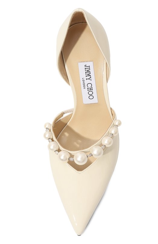 Лакированные туфли Aurelie 85 Jimmy Choo AURELIE 85/XKM Кремовый  AURELIE 85/XKM Фото 6