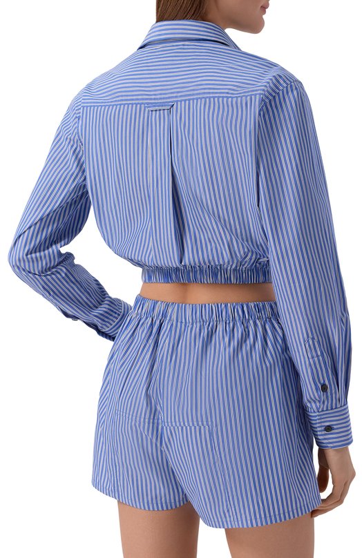 Хлопковая рубашка VETEMENTS WE76SH383NS/26134 P0PLIN Голубой  WE76SH383NS/26134 P0PLIN Фото 4