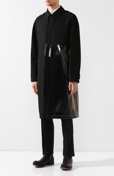 Шерстяное пальто MAISON MARGIELA черного цвета по цене 242500 руб., арт. S50AH0053/S49310, фото 3 Шерстяное пальто MAISON MARGIELA, арт. S50AH0053/S49310, фото 3