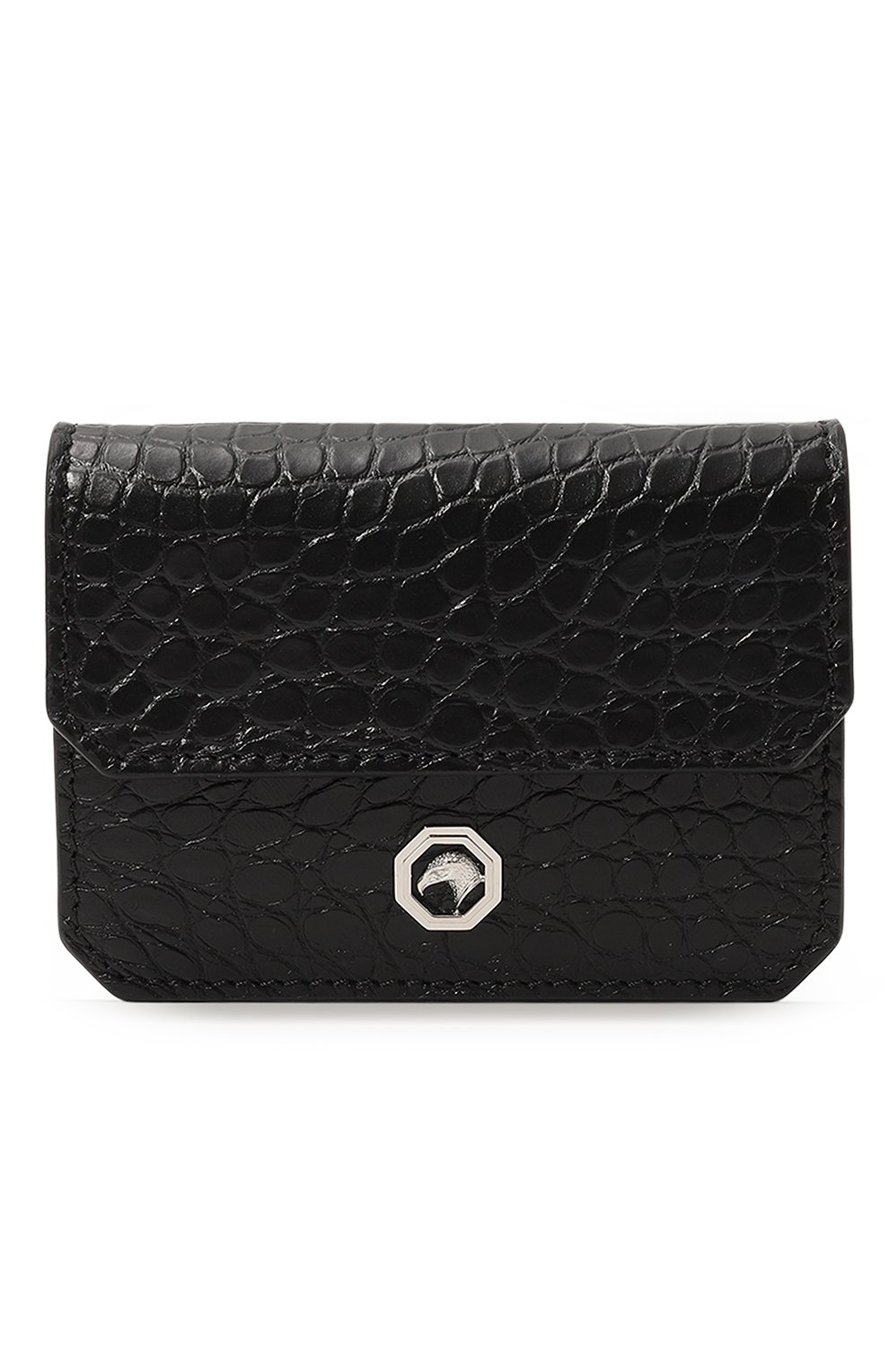 Футляр для кредитных карт из кожи аллигатора STEFANO RICCI черного цвета по цене 126500 руб., арт. PP426P/ALG, фото 1 Футляр для кредитных карт из кожи аллигатора STEFANO RICCI, арт. PP426P/ALG, фото 1