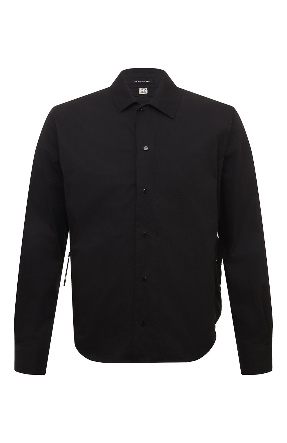 Хлопковая рубашка C.P. COMPANY черного цвета по цене 41700 руб., арт. 16CLSH023A006472A, фото 1 Хлопковая рубашка C.P. COMPANY, арт. 16CLSH023A006472A, фото 1