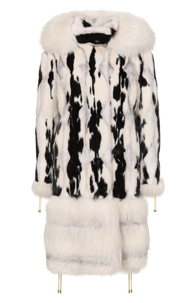 Женское шуба из норки и лисы TOM FORD, арт. CPF190/T80245