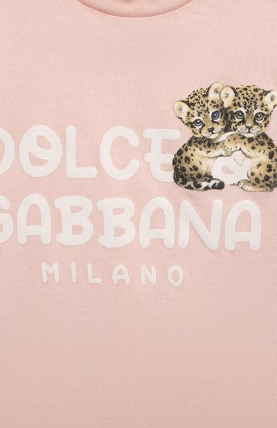 Хлопковая футболка DOLCE & GABBANA, арт. L2JTIT/G7MKA, фото 3